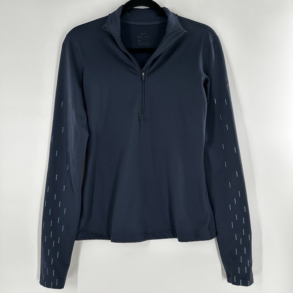 Nike Pro Dri-Fit‎ 1/2 Zip Athletic Pullover Women's Size Small Dark Purple - Picture 1 of 11
